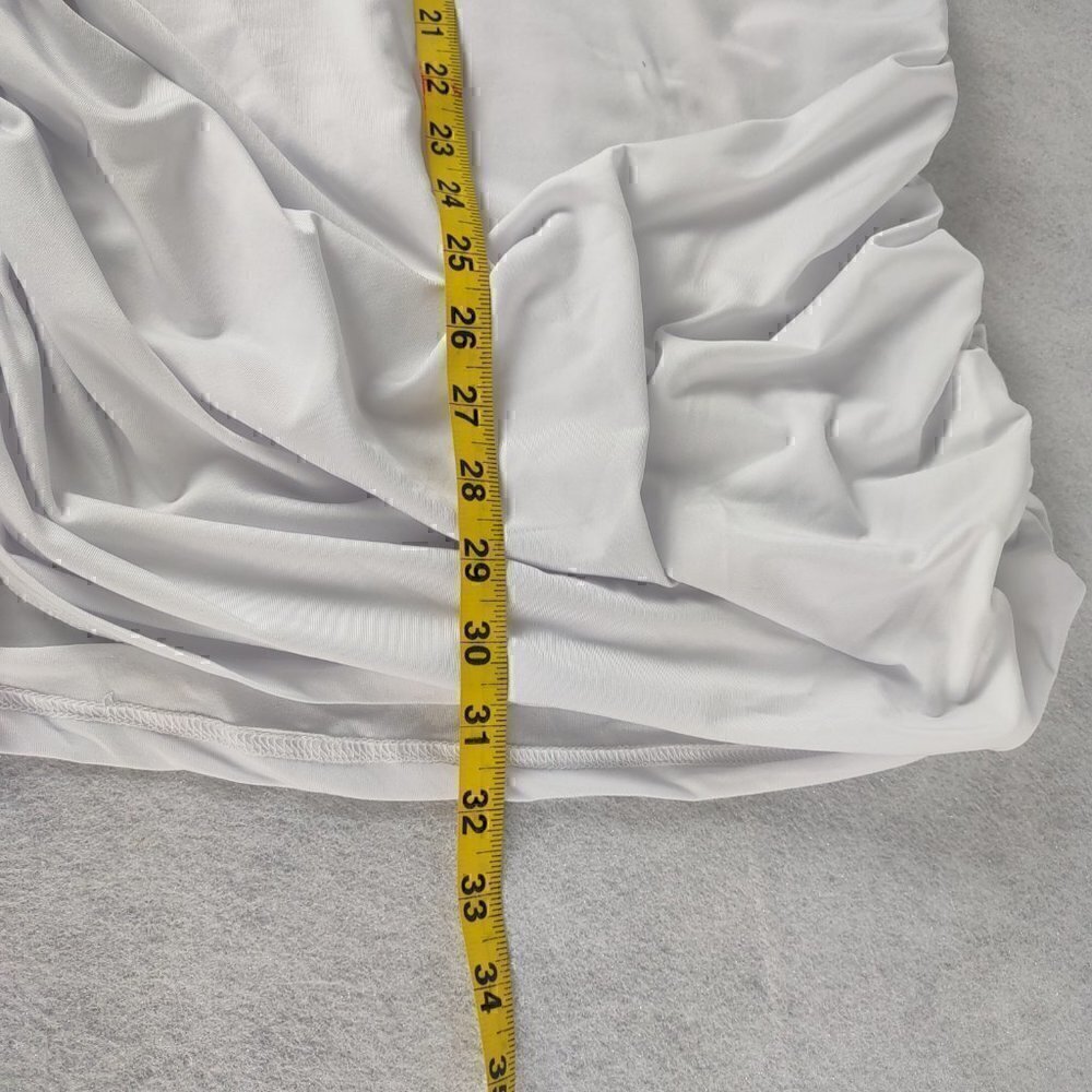 Anxihanee Women’s Off The Shoulder WHITE Mini Dress Size L (NWT) - Picture 6 of 10